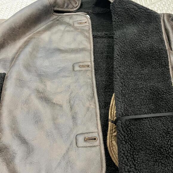 Princess Polly Nunez Faux Shearling Lined Faux Leather Jacket - Picture 4 of 7